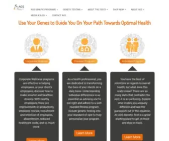 AGS-Health.com(AGS DNA Testing for Health & Wellness) Screenshot