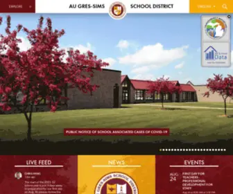AGS-Schools.org(Au Gres) Screenshot