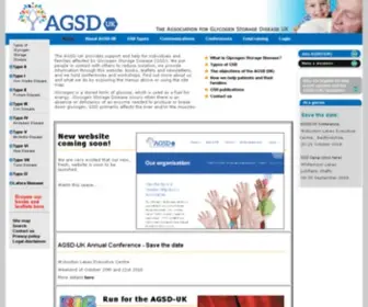 AGSD.org.uk(Association for Glycogen Storage Disease (UK)) Screenshot