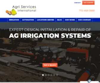 Agservicesintl.com(End-to-End Agricultural Irrigation in Florida, Texas, North Carolina, & More) Screenshot