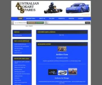 Agskartparts.com.au(Australian Go Kart Spares) Screenshot