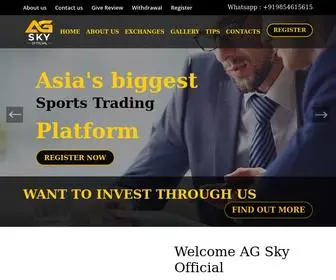 Agskyofficial.com(AG Sky Official) Screenshot