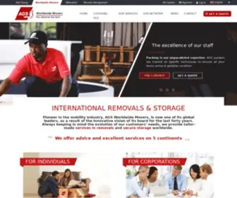 Agsmovers.com(International Movers and Packers) Screenshot