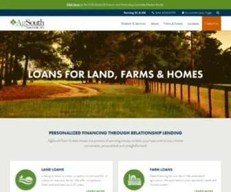 Agsouthfc.com(Loans for Land) Screenshot