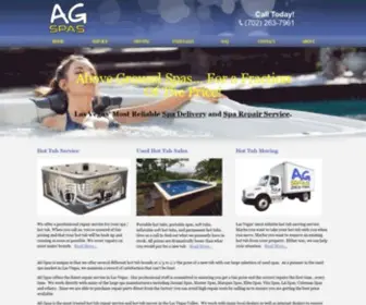 Agspas.com(AG Spas specializes in used hot tub sales and) Screenshot