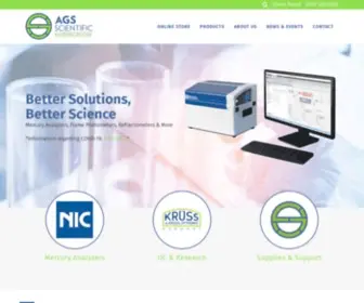 Agssci.com(Laboratory Equipment Distributor) Screenshot