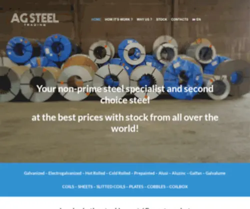 Agsteeltrading.com(AG Steel Trading) Screenshot