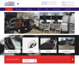 Agswindscreens.co.uk(Windscreen replacement and repairs in Stevenage) Screenshot