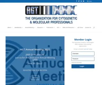 AGT-Info.org(The Association of Genetic Technologists) Screenshot