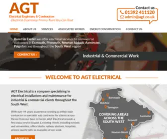 AGT.co.uk(AGT Electrical Engineers in Exeter Devon UK) Screenshot