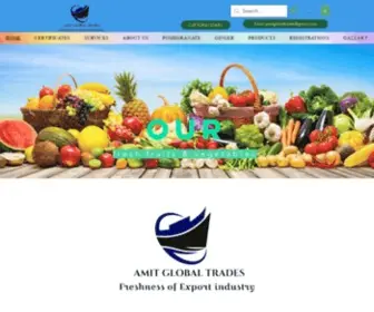 Agtexports.in(Fresh fruits & vegetable exporter) Screenshot