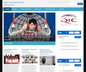 Agu-GYmnastics.com(Asian Gymnastics Union) Screenshot