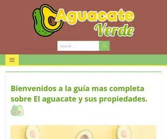 Aguacateverde.net(El aguacate Sus propiedades y beneficios para la salud) Screenshot