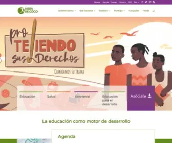Aguadecoco.org(Agua de Coco) Screenshot