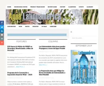 Agualatinoamerica.com(Agua Latino America) Screenshot