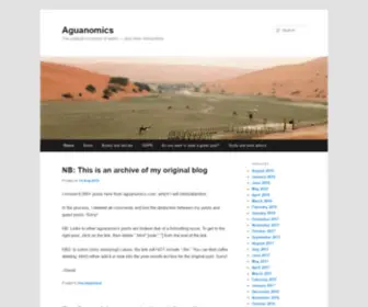 Aguanomics.com(Aguanomics) Screenshot