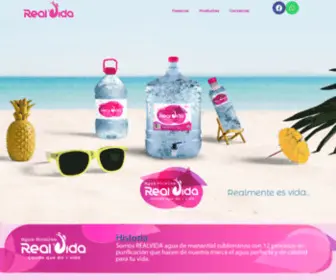 Aguarealvida.com(Agua Real Vida) Screenshot