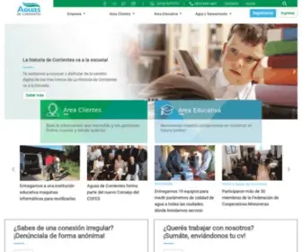 Aguasdecorrientes.com(Aguas de Corrientes S.A) Screenshot