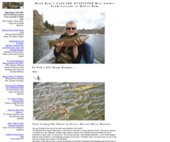 Aguasdelmundo.net(Mark Daly's CASCADE OUTFITTER Best Guides From Cascade to Holter Dam) Screenshot