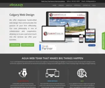 Aguaweb.ca(Web Design Calgary) Screenshot