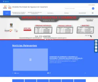Aguazul-Casanare.gov.co(Alcaldía Municipal de Aguazul) Screenshot