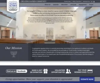 Agudas-Achim.org(Congregation Agudas Achim) Screenshot