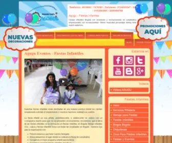 Agugueventos.com(Fiestas y Eventos Infantiles Bogota) Screenshot