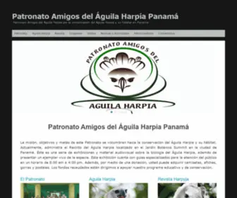 Aguilaharpia.org(Patronato Amigos del Águila Harpía Panamá) Screenshot