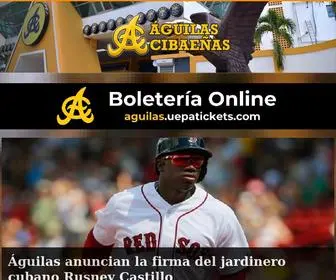 Aguilas.com.do(Águilas Cibaeñas) Screenshot