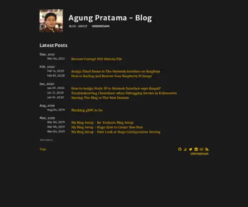 Agungpratama.id(Agung Pratama) Screenshot