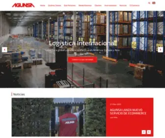 Agunsa.com(Agenciamiento, Infraestructura y Logística) Screenshot