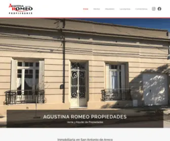 Agustinaromeo.com.ar(Agustina Romeo Propiedades) Screenshot