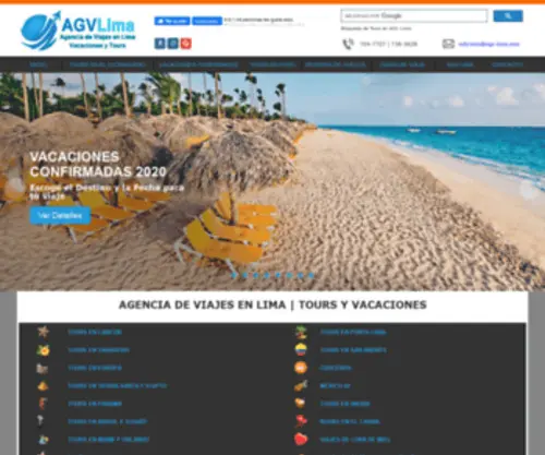 AGV-Lima.com(Agencia de Viajes en Lima) Screenshot