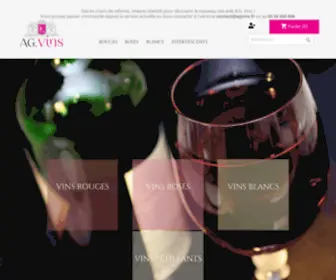Agvins.fr(Fournisseur de vins pour professionels à Bordeaux) Screenshot
