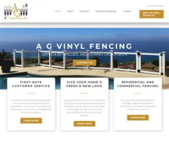 Agvinylfencing.com(Anaheim homeowners trust us for all of their vinyl fence needs) Screenshot