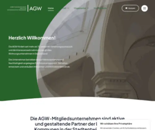 AGW-Online.de(Arbeitsgemeinschaft Großer Wohnungsunternehmen (AGW)) Screenshot