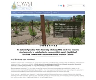 Agwaterstewards.org(California Agricultural Water Stewardship Initiative) Screenshot