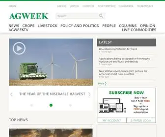 Agweek.com(Agriculture news in North Dakota Minnesota South Dakota Iowa) Screenshot