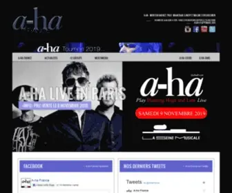 Aha-FR.com(A-ha France) Screenshot