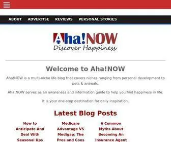 Aha-Now.com(Aha) Screenshot