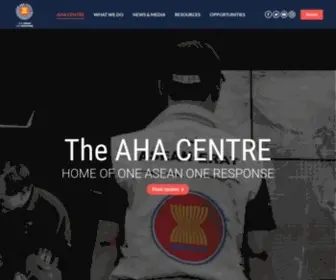 Ahacentre.org(AHA Centre) Screenshot