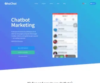 Ahachat.com(Tạo Chatbot Facebook Messenger & Zalo) Screenshot