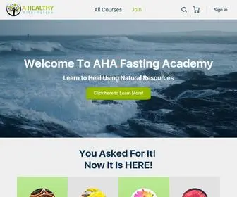 Ahafastingacademy.com(Heal Using Natural Resources) Screenshot