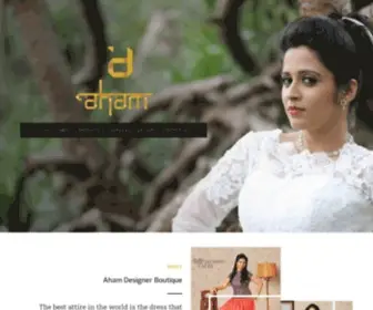 Ahamboutique.in(The best bridal boutique in Trivandrum) Screenshot