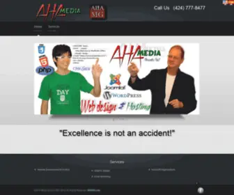 Ahamedia.com(Web design in Los Angeles & Paramount) Screenshot