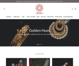 Ahamjewellery.com(Aham Jewellery) Screenshot