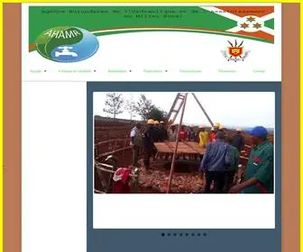 Ahamr-Burundi.com(BIENVENUE SUR LE SITE WEB OFFICIEL DE L'AHAMR) Screenshot