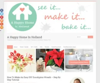 Ahappyhomeinholland.com(CREATIVE LIFESTYLE BLOG) Screenshot