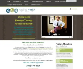 Ahaspokane.com(Applied Health Associates) Screenshot