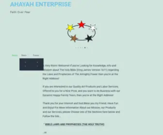 Ahayahenterprise.net(Faith Over Fear) Screenshot